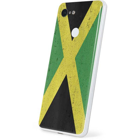 Jamaica Flag Distressed Google Pixel 3 Skin